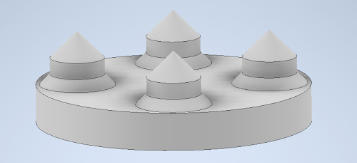 Figure 2: Scratcher plate (Already 3D designed and can be downloaded and printed via shared link below)